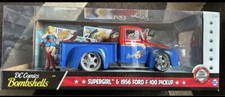 dc bombshells super girl & 1956 ford f-100 pickup 