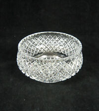 Large Crystal Glass Trifle/Serving Dish - Unmarked