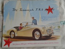 Triumph TR3 Sports brochure