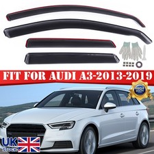 4-PCS For AUDI A3 / S3 MK3 Hatchback 2013-2019 WIND RAIN SUN GUARD DEFLECTORS UK