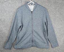 Rohan Jacket Women's Large Gray Heathered Full Zip Lined Polyester Mid-Weight