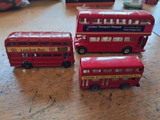 3 Toy Car Red Busses