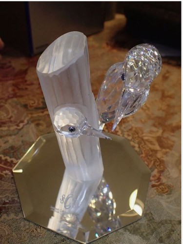 Swarovski crystal woodpeckers - crystal,