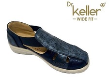 Womens Dr Keller Navy Wide E