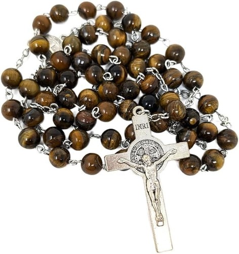 Gemstone catholic rosary beads - gemstone,