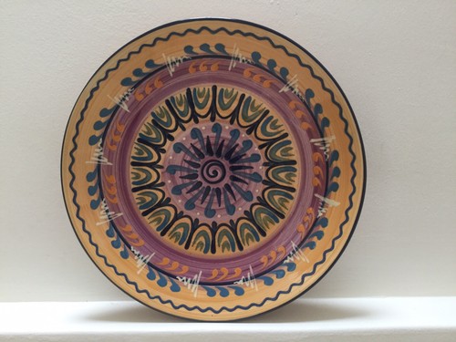 Studio pottery charger plate - studio,