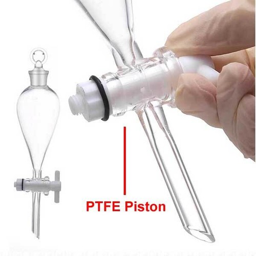 Glass separatory funnel - glass,