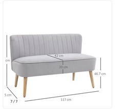 Homebase Light Grey Velvet