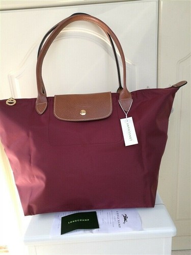 Longchamp bag wine red - red, large