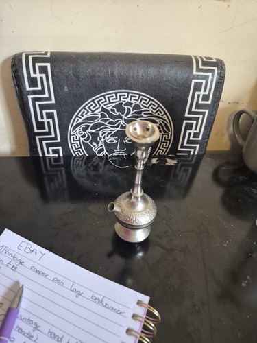 Solid silver miniature oil - silver,