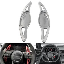 Car Steering Wheel Paddle Shifter Cover Trim For Audi R8 RS3 RS4 RS5 TT RS Grey