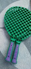 2 x Bats Ideal for Tennis Swingball Spares Green/Purple