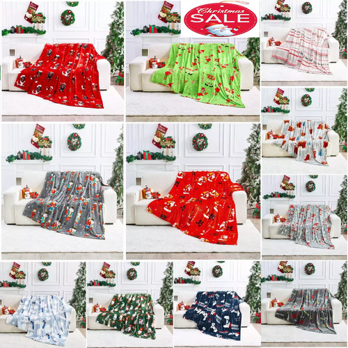 Christmas throws warm flannel - christmas,