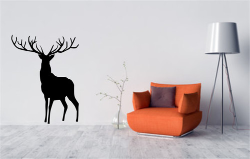 Deer animal stag vinyl - stag, wall