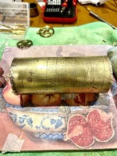 Antique German Vienna Regulator Wall Clock Weight  6 lbs 8 oz/2.948kg Cast Brass