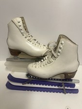 Risport Laser White Ice Skates Size 240 (EU36/37?) GWO GC some lgt surface wear