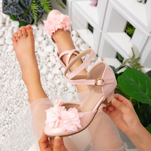Kids girls low heel party - low,
