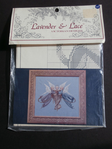 Lavender lace counted cross - lace,