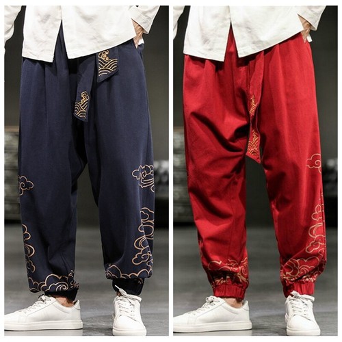 Mens chinese kung pants - mens, tai