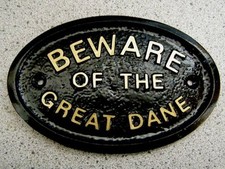 GREAT DANE - BEWARE PLAQUE