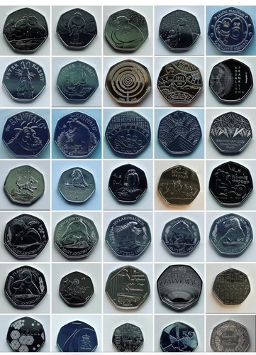 Rare collectable 50p coin - rare,
