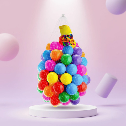 100 soft plastic ocean balls - x,