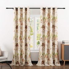 Home Decor Blackout Print Curtains for Living Room, 52" Width and 84" Length ...