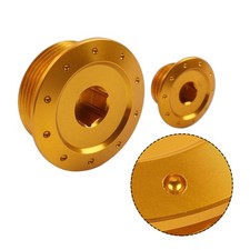 Crankcase Cover Bolt Cap Gold