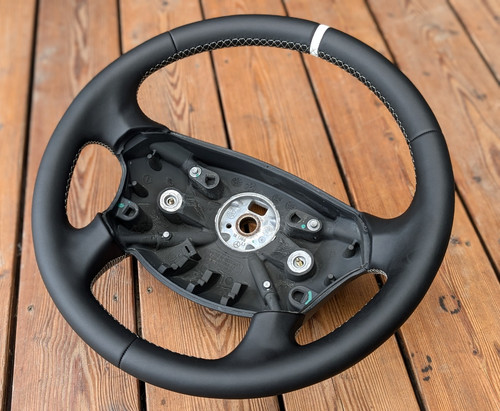 New leather steering wheel - new,