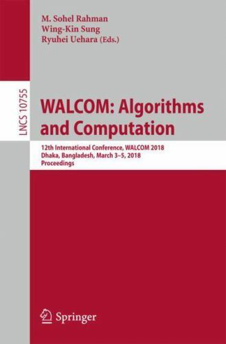 Walcom algorithms and - walcom,