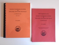 Railway Passenger Stations in England Scotland Wales: A Chronology (M Quick)