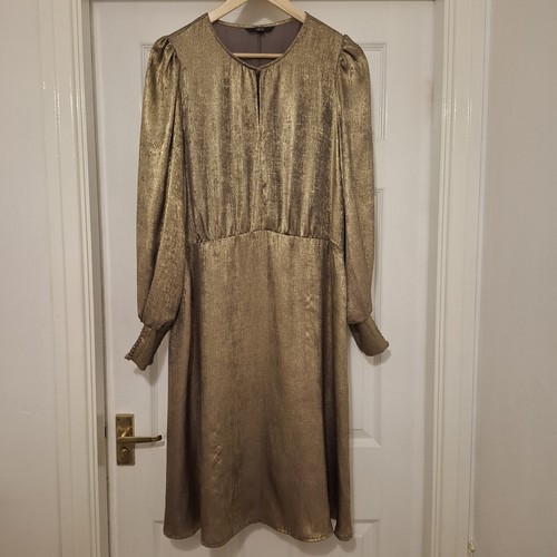Womens next gold - next, dress