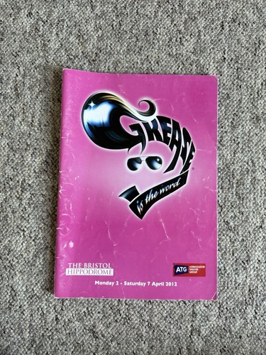 Grease tour programme - grease, uk
