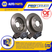 2x Solid Brake Discs and Pads
