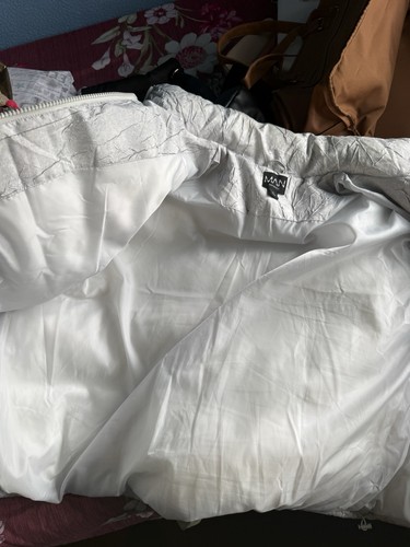 Boohooman white puffer coat - boohooman,