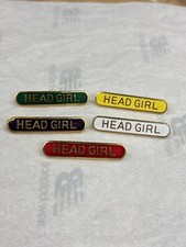 Head Girl Bar School Pin
