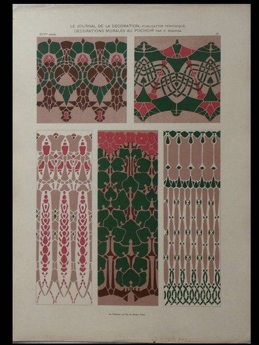Art nouveau ornaments - nouveau,