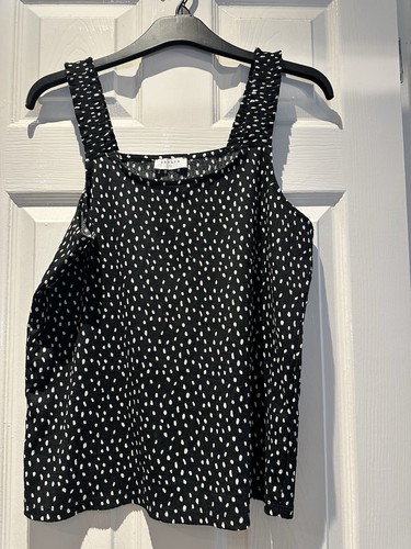 Women black polka dot - black, cami
