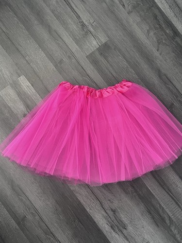 Neon pink layer tulle tutu - neon,