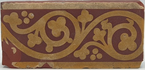 Victorian red encaustic border - victorian,