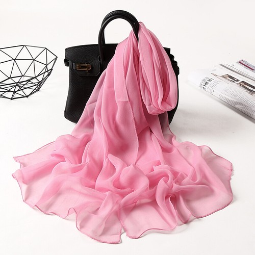 Women long soft chiffon scarf - soft,