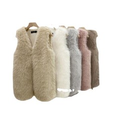 Mid-length Ladies Fluffy Warm