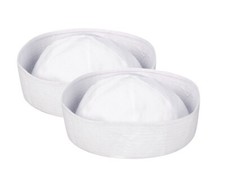 2 X White Doughboy Hat Marine