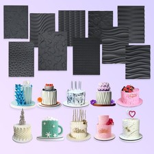 Silicone Cake Lace Mold Wave 3D Fondant Mold New Chocolate Stencil