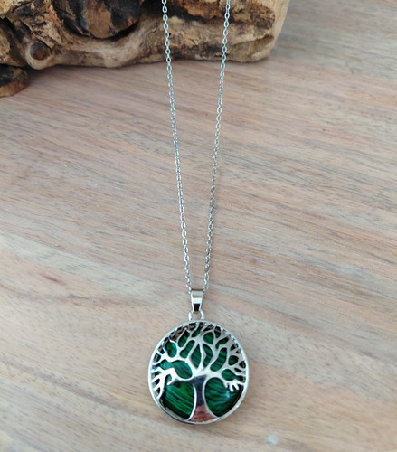 Malachite necklace tree - malachite,