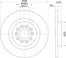 2x Mintex Discs Rear fits