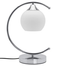 Arch Chrome Table Lamp Opaque