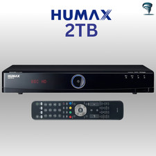 Humax 2TB HDR-FOX T2 Freeview Twin Tuner HD HDD Recorder Receiver Box PVR HDMI