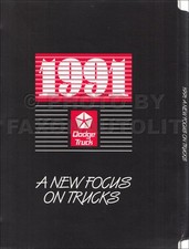 1991 Dodge Truck Advance Product Information A New Focus On Trucks Dealer Album