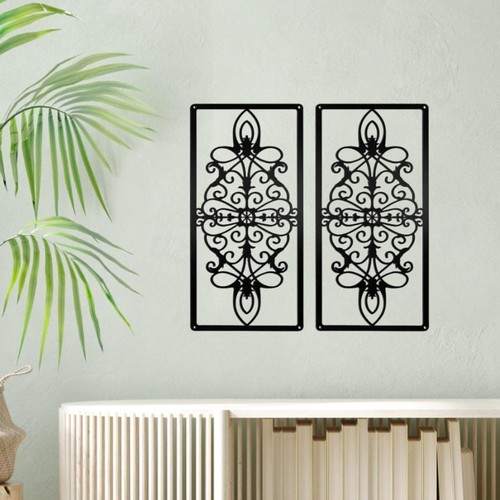 Metal hollow carved wall - 2x,